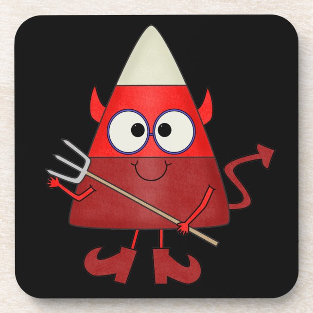 Dessous-de-verre Candy Corn Devil Halloween (Devant)