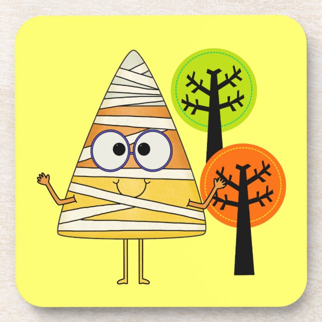 Dessous-de-verre Candy Corn maman Halloween (Devant)