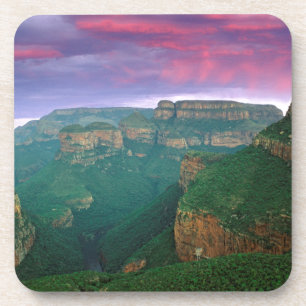 Dessous-de-verre Canyon de la rivière Blyde au coucher du soleil, A