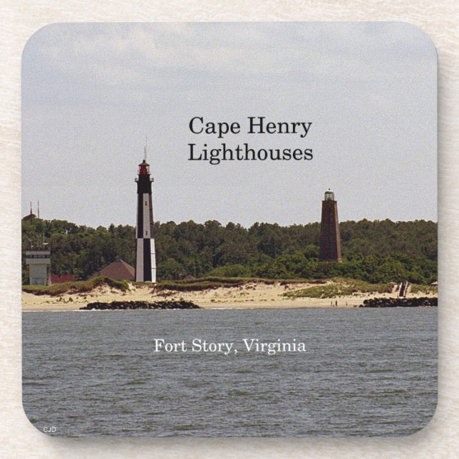 Dessous-de-verre Cape Henry Lighthouse ensemble de 6 dessous de ver