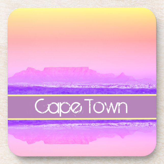 Dessous-de-verre Cape Town Table Mountain ZA Afrique du Sud (Devant)