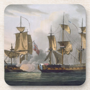 Dessous-de-verre Capture de la Réunion de La, le 21 octobre 1793,