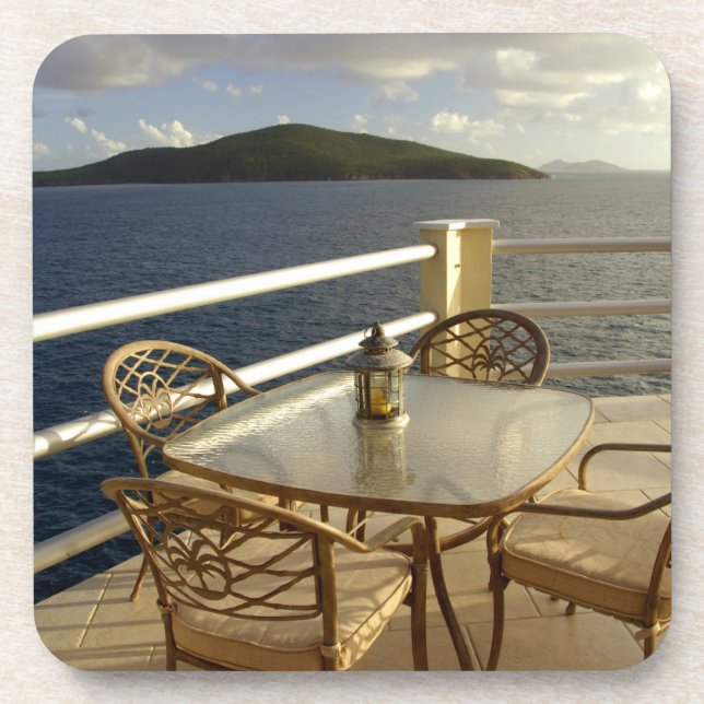 Dessous-de-verre Caraïbes, îles Vierges américaines, St. Thomas. Vu (Devant)
