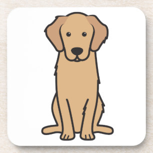 Dessous-de-verre Caricature pour chien d'or