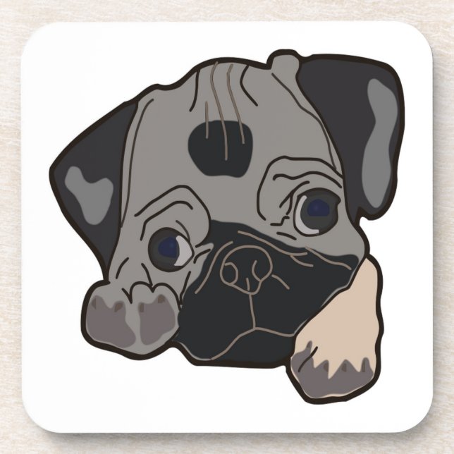 DESSOUS-DE-VERRE CARLIN PUPPY DOG (Devant)