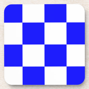 Dessous-de-verre Carré à carreaux bleus et blancs de NOVEMBRE