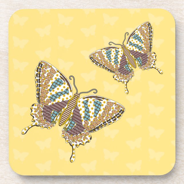 Dessous de verre Carré Aztec Swallowtail (Devant)