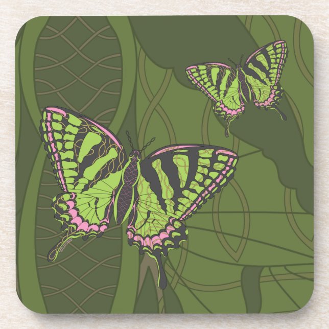Dessous de verre Carré céleste Swallowtail (Devant)