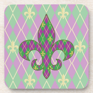 Dessous de verre Carré du Jacquard carnaval