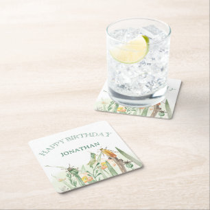 DESSOUS-DE-VERRE CARRÉ EN PAPIER 