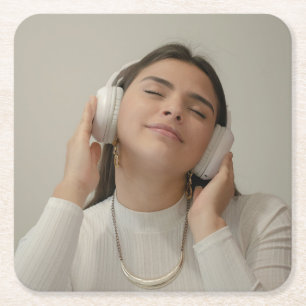 DESSOUS-DE-VERRE CARRÉ EN PAPIER 