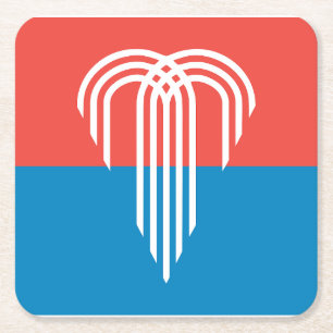 DESSOUS-DE-VERRE CARRÉ EN PAPIER 