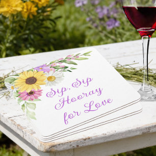 DESSOUS-DE-VERRE CARRÉ EN PAPIER