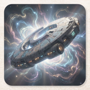 DESSOUS-DE-VERRE CARRÉ EN PAPIER 