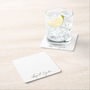 DESSOUS-DE-VERRE CARRÉ EN PAPIER 