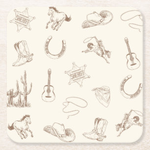 DESSOUS-DE-VERRE CARRÉ EN PAPIER 