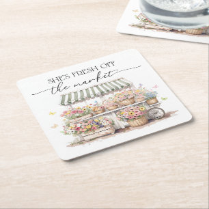 DESSOUS-DE-VERRE CARRÉ EN PAPIER