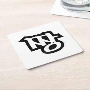 Dessous-de-verre Carré En Papier 짱 JJANG - Le MEILLEUR ~ Langue Hangul Slang Coréen