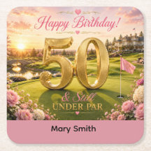 50e anniversaire de golf pour golfeuse