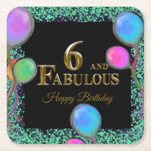 Dessous-de-verre Carré En Papier 6e anniversaire