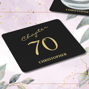 Dessous-de-verre Carré En Papier 70e anniversaire Black Gold Chapitre 70