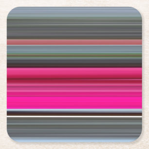 Dessous-de-verre Carré En Papier Abstrait n° 1 : Cerise et gris