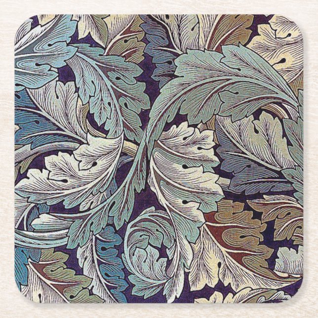 Dessous-de-verre Carré En Papier Acanthus, William Morris (Devant)