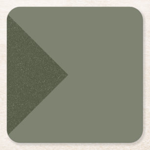 Dessous-de-verre Carré En Papier Accent Triangle Vert Mousse - Dessous de Verre en 