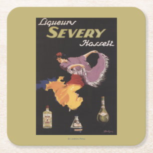 Dessous-de-verre Carré En Papier Affiche promotionnelle de Severy Hasselt de