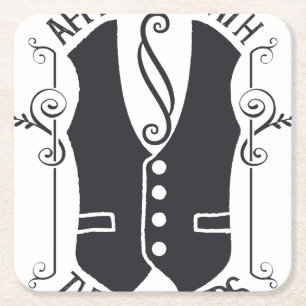 Dessous-de-verre Carré En Papier Affilié Aux Hustlers