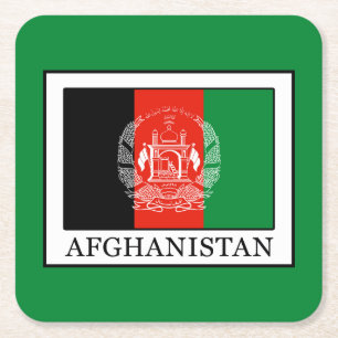 Dessous-de-verre Carré En Papier Afghanistan
