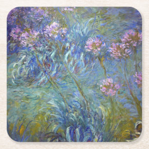 Dessous-de-verre Carré En Papier Agapanthus, Monet