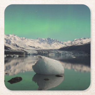 Dessous-de-verre Carré En Papier Âge de glace Aurora