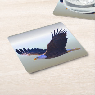 Dessous-de-verre Carré En Papier Aigle volant