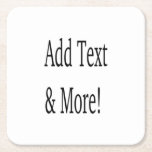 Dessous-de-verre Carré En Papier Ajouter du texte et plus ! Customisez votre propre<br><div class="desc">Customisez avec vos propres designs personnalisés,  citations,  textes et bien plus encore. Choisissez également parmi les modèles préfabriqués,  de nombreuses catégories différentes aussi.</div>