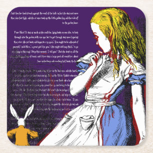 Dessous-de-verre Carré En Papier Alice au pays des merveilles Dessous de verre papi