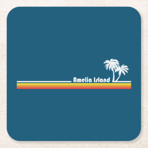 Dessous-de-verre Carré En Papier Amelia Island Floride