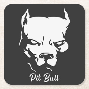 Dessous-de-verre Carré En Papier American Pit Bull Terrier T-Shirt Grocery Bac