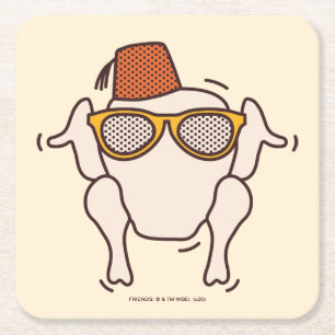 Dessous-de-verre Carré En Papier AMIS™ Action d'amitié