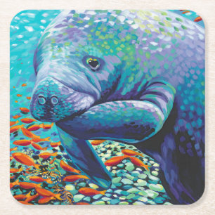 Dessous-de-verre Carré En Papier Amoureux de mer II