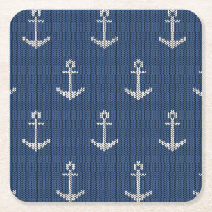 Dessous-de-verre Carré En Papier Ancre flottante de Knit