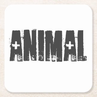 Dessous-de-verre Carré En Papier Animal - Salle de gym Fitness