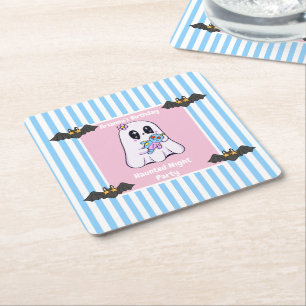 Dessous-de-verre Carré En Papier Anniversaire de la fête de la nuit - Halloween nui