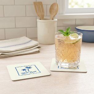 Dessous-de-verre Carré En Papier Anse Bleue