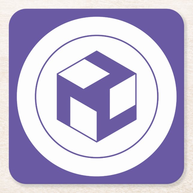 Dessous-de-verre Carré En Papier Antahkarana masculin - Yang Antahkarana (Devant)