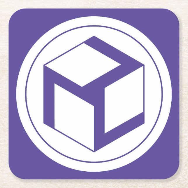 Dessous-de-verre Carré En Papier Antahkarana - Yin femelles Antahkarana (Devant)