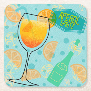 Dessous-de-verre Carré En Papier Aperol SpritzSquare