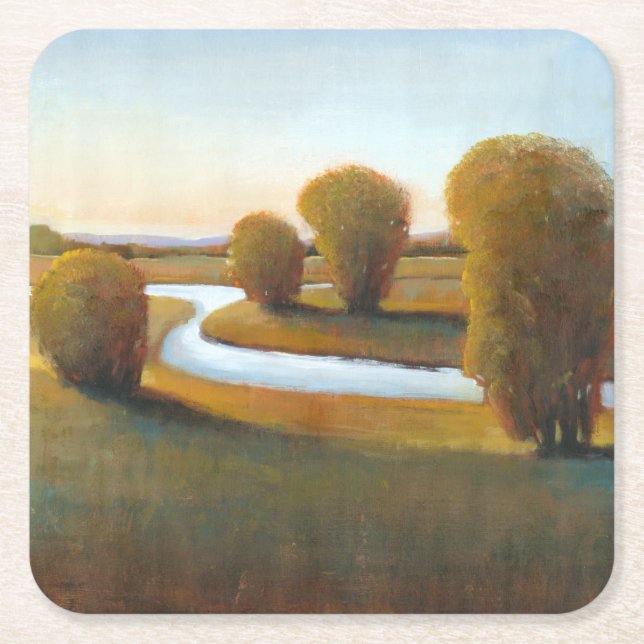 Dessous-de-verre Carré En Papier Après-midi Lumière V (Devant)