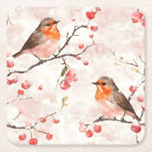 Aquarelle dans un arbre d'hiver neigeux et des bai