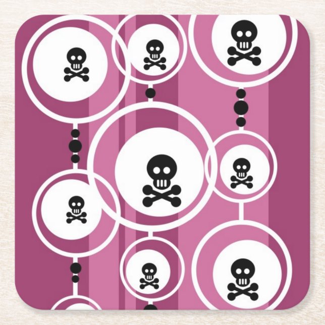 Dessous-de-verre Carré En Papier Arrière - plan grunge (Devant)